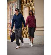 Толстовка на молнии с капюшоном женская Queen, темно-синяя