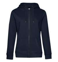 Толстовка на молнии с капюшоном женская Queen, темно-синяя