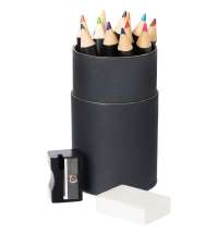 Набор цветных карандашей Pencilvania Tube Plus, черный