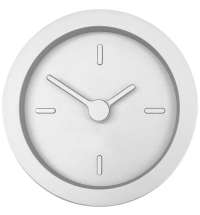 Часы настольные Bronco Sparky, серебристые