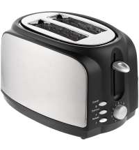 Электрический тостер Postre, серебристо-черный