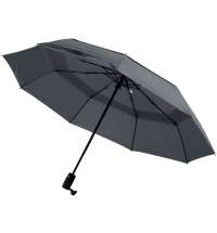 Складной зонт Dome Double с двойным куполом, серый