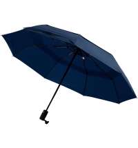 Складной зонт Dome Double с двойным куполом, темно-синий