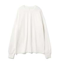 Футболка оверсайз унисекс с длинным рукавом Сity Sapiens, молочно-белая