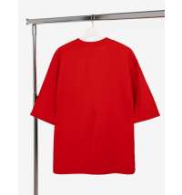 Футболка оверсайз унисекс Kosmos 2.0, красная