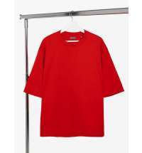 Футболка оверсайз унисекс Kosmos 2.0, красная