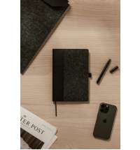 Блокнот VINGA Albon из переработанных фетра и бумаги GRS, А5