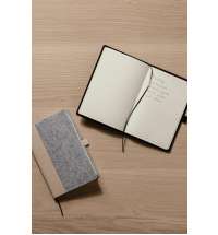 Блокнот VINGA Albon из переработанных фетра и бумаги GRS, А5