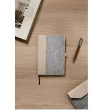 Блокнот VINGA Albon из переработанных фетра и бумаги GRS, А5