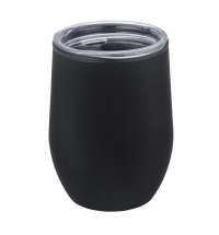 Термокружка Top, черный полуматовый