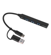 USB-хаб «Link» с коннектором 2-в-1 USB-C и USB-A, 2.0/3.0