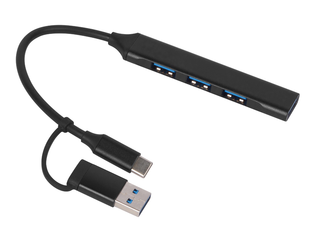 USB-хаб &laquo;Link&raquo; с коннектором 2-в-1 USB-C и USB-A, 2.0/3.0