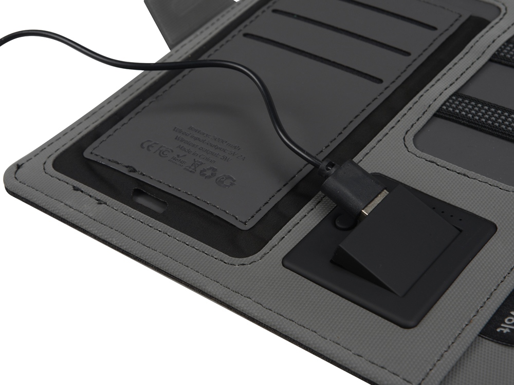 Органайзер с беспроводной зарядкой &laquo;Powernote&raquo;, 5000 mAh
