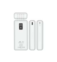 Внешний аккумулятор с дисплеем и встроенными кабелями VA2220, 20000 mAh