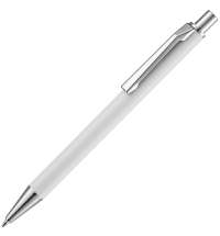 Ручка шариковая Lobby Soft Touch Chrome, белая