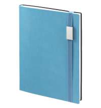 Ежедневник Vivian Metal, недатированный, голубой