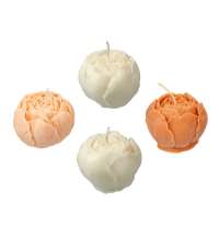 Набор свечей на подставке «Пионы»