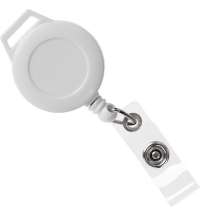 Ретрактор Attach New с ушком под ленту, белый