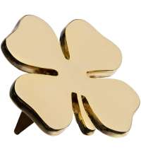 Шильдик «Счастливый клевер», золотистый