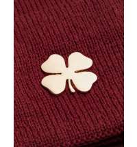 Шильдик «Счастливый клевер», золотистый