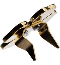 Шильдик «Счастливый клевер», золотистый