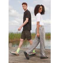 Рубашка поло унисекс Pegase, темно-серая (графит)