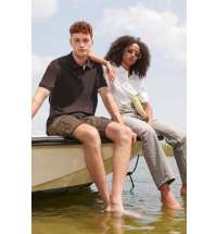 Рубашка поло унисекс Pegase, серый меланж