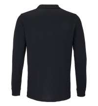 Рубашка поло унисекс с длинным рукавом Planet LSL, черная