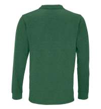 Рубашка поло унисекс с длинным рукавом Planet LSL, темно-зеленая