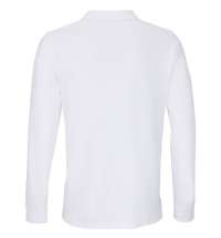 Рубашка поло унисекс с длинным рукавом Planet LSL, белая