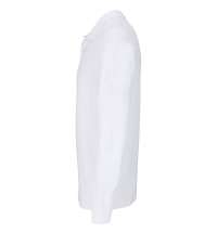 Рубашка поло унисекс с длинным рукавом Planet LSL, белая