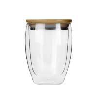 Стакан с двойными стенками и бамбуковой крышкой «Valday»