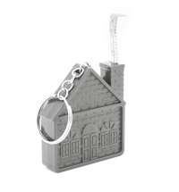 Брелок-рулетка Home, 1 метр, серый