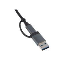 USB-хаб &laquo;Link&raquo; с коннектором 2-в-1 USB-C и USB-A, 2.0/3.0