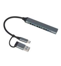 USB-хаб &laquo;Link&raquo; с коннектором 2-в-1 USB-C и USB-A, 2.0/3.0