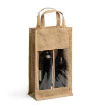 Сумка для вина из джута GRACE, Бежевый