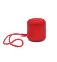 Беспроводная Bluetooth колонка Music TWS софт-тач, красная-S