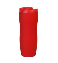 Термокружка с двойной стенкой Softoccino, красная-S