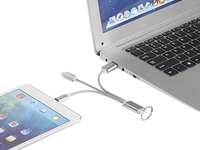 Кабель для зарядки «Metal» 3-в-1