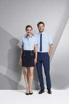 Рубашка мужская с коротким рукавом BRISBANE, белая