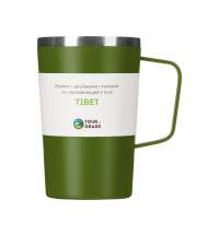 Стальная кружка с двойными стенками и порошковым покрытием «Tibet»
