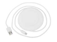 Беспроводное зарядное устройство «Disc» со встроенным кабелем 2 в 1