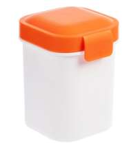 Ланчбокс для снеков Lunch Crunch, белый с оранжевым