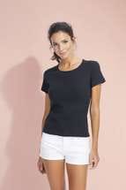 Футболка женская с круглым вырезом LADY 220 белая