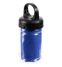 Охлаждающее полотенце Frio Mio в бутылке, синее