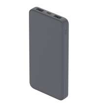 Внешний аккумулятор Polus, 10000 Mah, софт-тач покрытие, серый