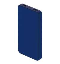 Внешний аккумулятор Polus, 10000 Mah, софт-тач покрытие, синий