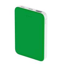 Внешний аккумулятор Fluffy, 5000 Mah, зеленый