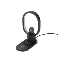 Беспроводная зарядная станция 4-в-1 &laquo;Portal&raquo; c лампой, 15 Вт