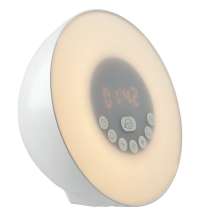 Лампа-колонка со световым будильником dreamTime, ver.2, белая